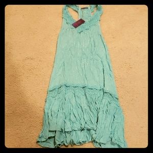 Women's crochet trim dress